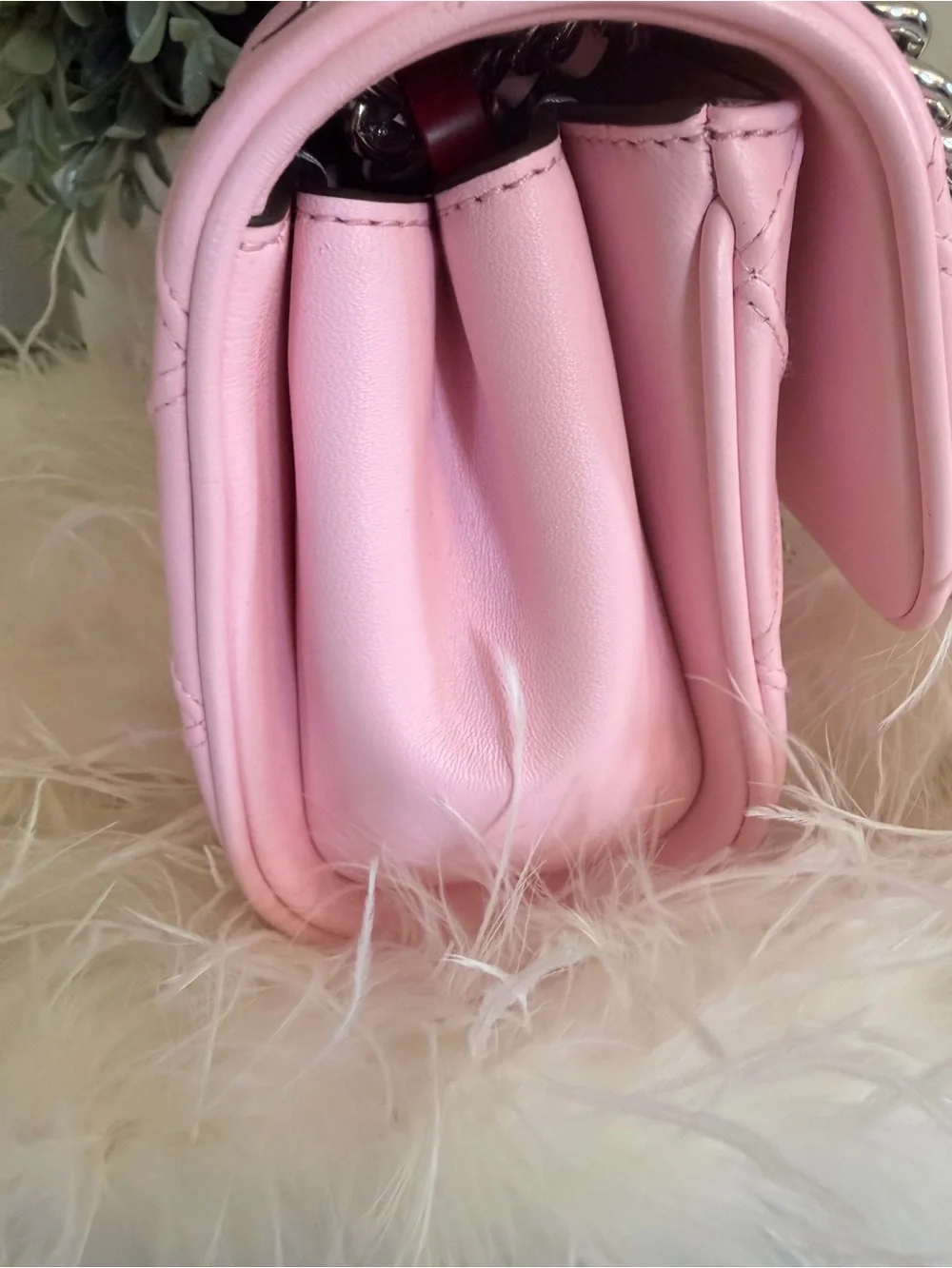 Tory Burch Small Fleming Soft Convertible Shoulder Bag Pink/ Silver